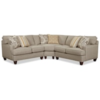 Customizable Three Piece Corner Sectional Sofa