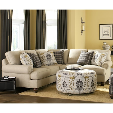 <b>Custom</b> 2 Pc Sectional Sofa