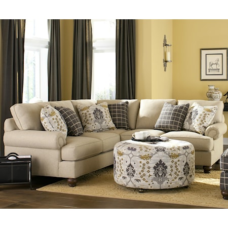 Custom 2 Pc Sectional Sofa