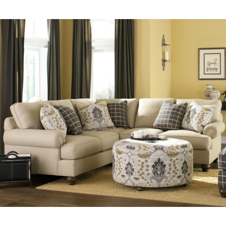 <b>Custom</b> 2 Pc Sectional Sofa