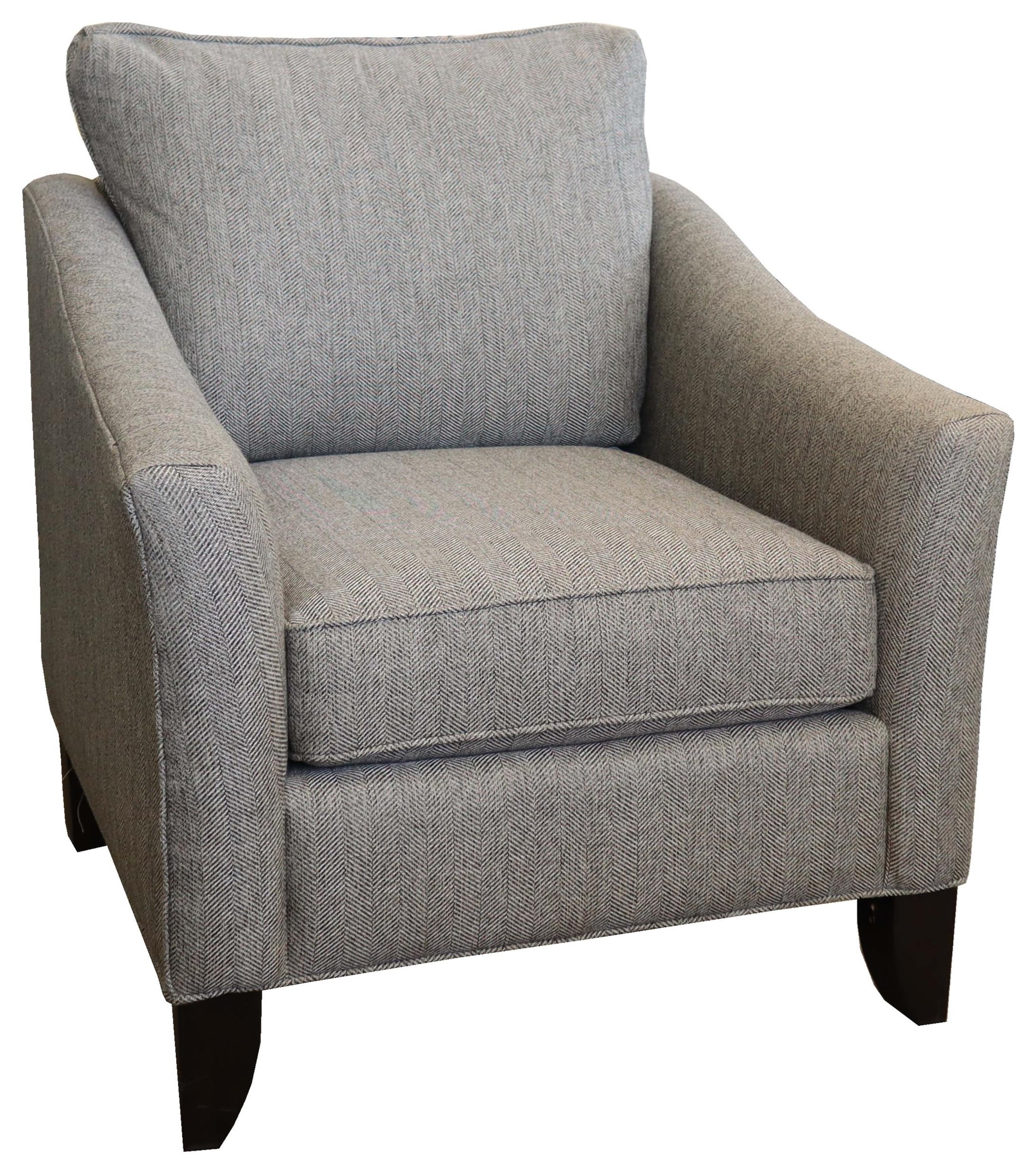 Contemporary Chair with Flair Tapered Arms