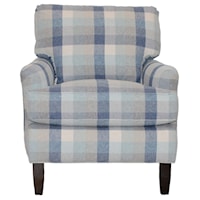 Transitional Accent Chair with English Arms