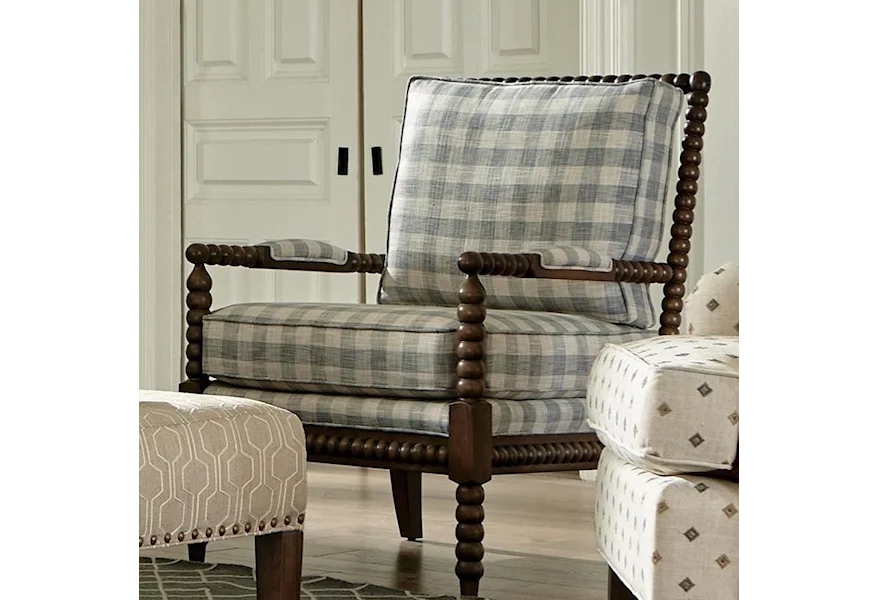 Accent Chairs Exposed Wood Chair by Craftmaster at VanDrie Home Furnishings