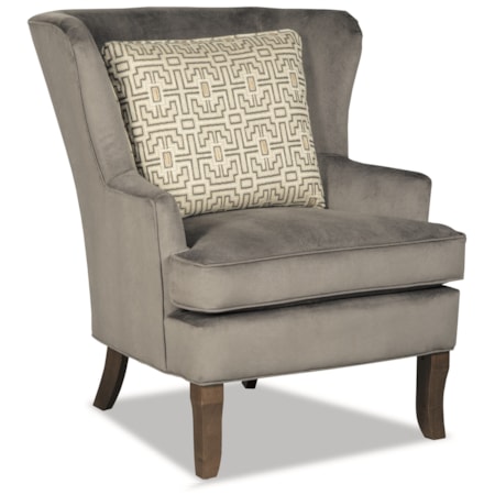 Traditional Upholstered Wing Chair
