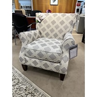 Contemporary Upholstered Chair with Rolled Arms