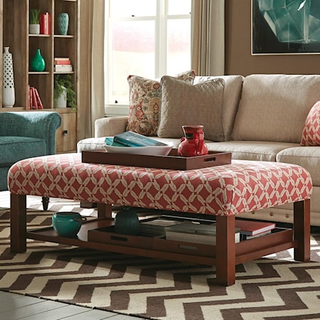 Storage Bench Ottoman with Tray Storage