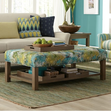 Storage Bench Ottoman with Tray Storage
