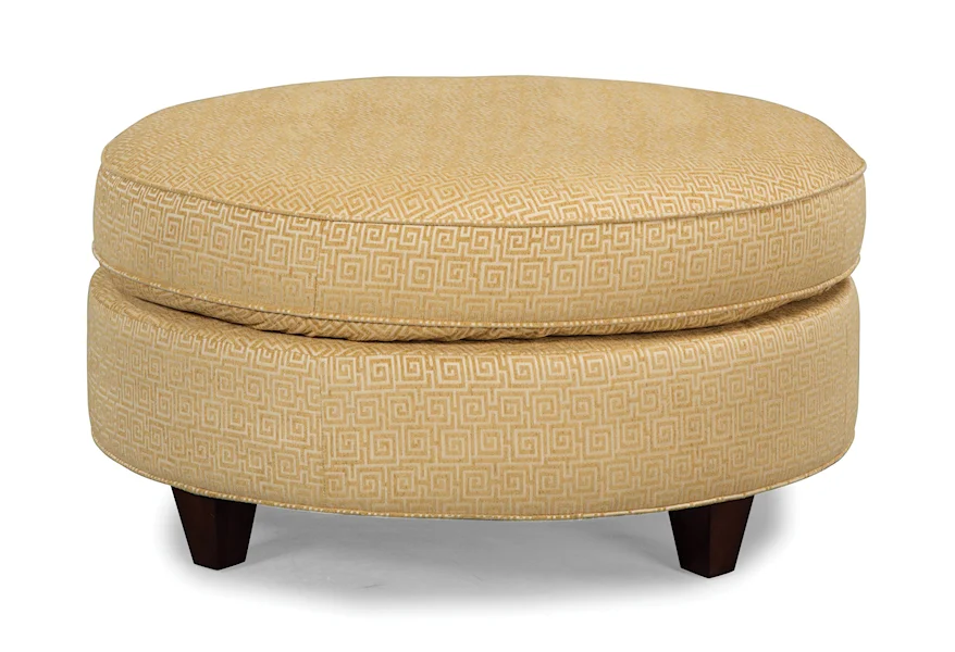 Accent Ottomans Round Cocktail Ottoman by Craftmaster at VanDrie Home Furnishings