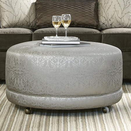 Round Contemporary Ottoman