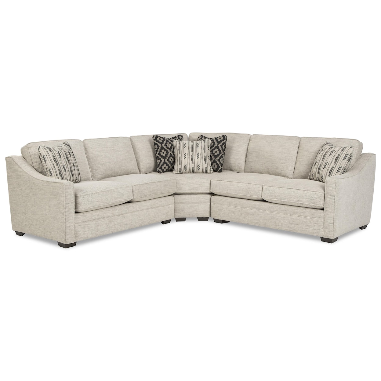 Hickory Craft F9 Custom Collection Customizable 3-Piece Sectional