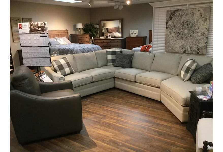 F9 Custom Collection 3 Piece Customizable Sectional by Craftmaster at VanDrie Home Furnishings