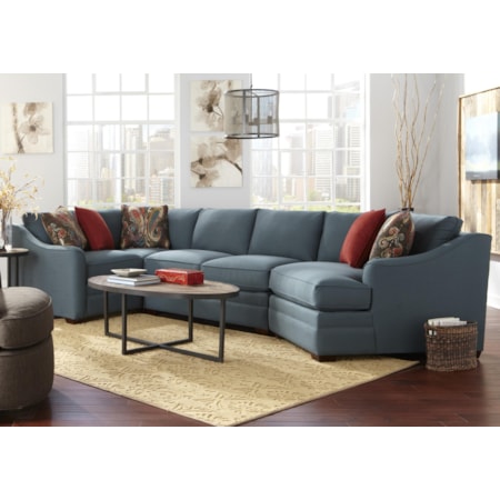 4 Pc Custom Built Sectional