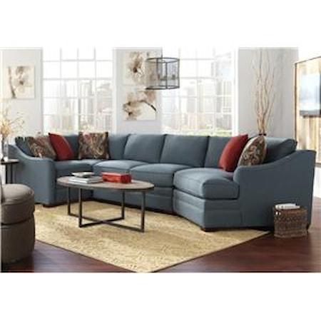 4 Pc Custom Built Sectional