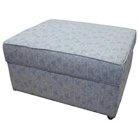 Customizable Lift Top Storage Ottoman with Casters