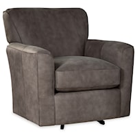 Casual Leather Swivel Chair