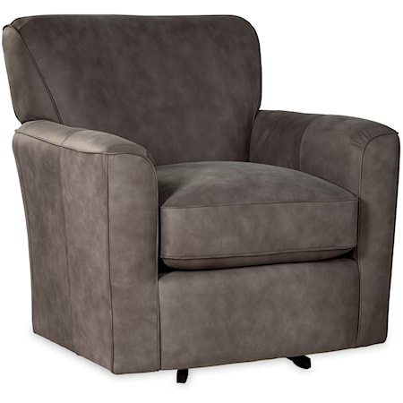 Casual Leather Swivel Chair