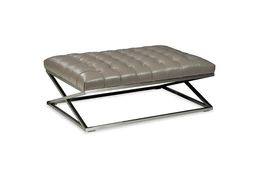 L088100 Rectangular Metal Cocktail Ottoman by Craftmaster at VanDrie Home Furnishings