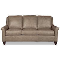 Transitional Sofa with Exposed Wood Legs
