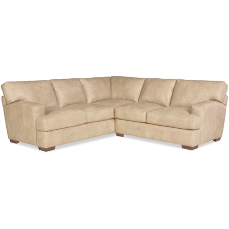 2-Piece Leather Sectional