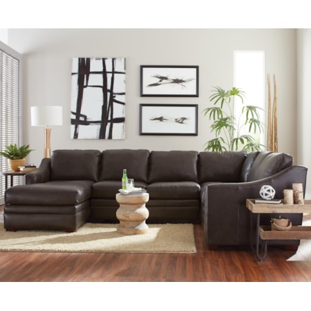 3 Pc Sectional Sofa w/ Power Recliner