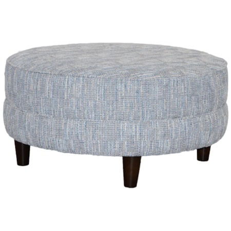 Customizable Small Round Cocktail Ottoman