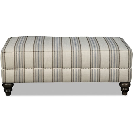 Custom Large Rectangular Cocktail Ottoman