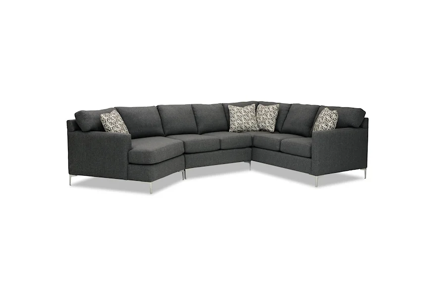 M9 Custom - Design Options 5-Seat Sectional Sofa w/ LAF Cuddler by Craftmaster at Belfort Furniture