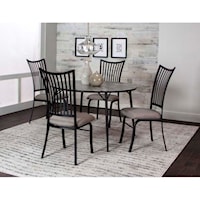 Contemporary Five-Piece Dining Table and Chair Set