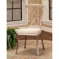 Traditional Dining Side Chair with Upholstered Seat 2-Pack