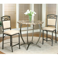 3 Piece Counter Table and Stool Set