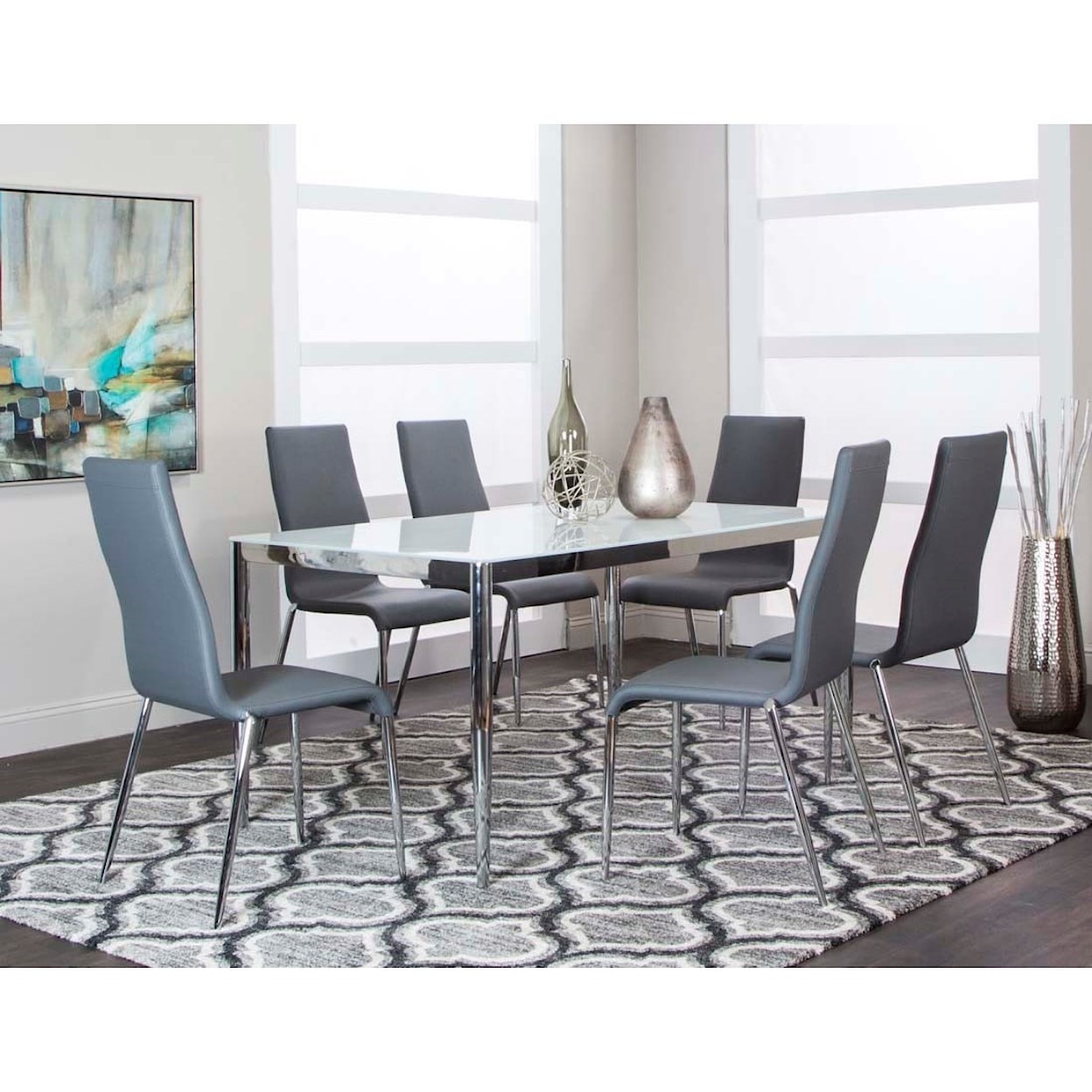 Cramco, Inc Atom 7-Piece Table and Chair Set
