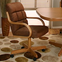 Casual Arm Chair w/ Upholstered  Seat