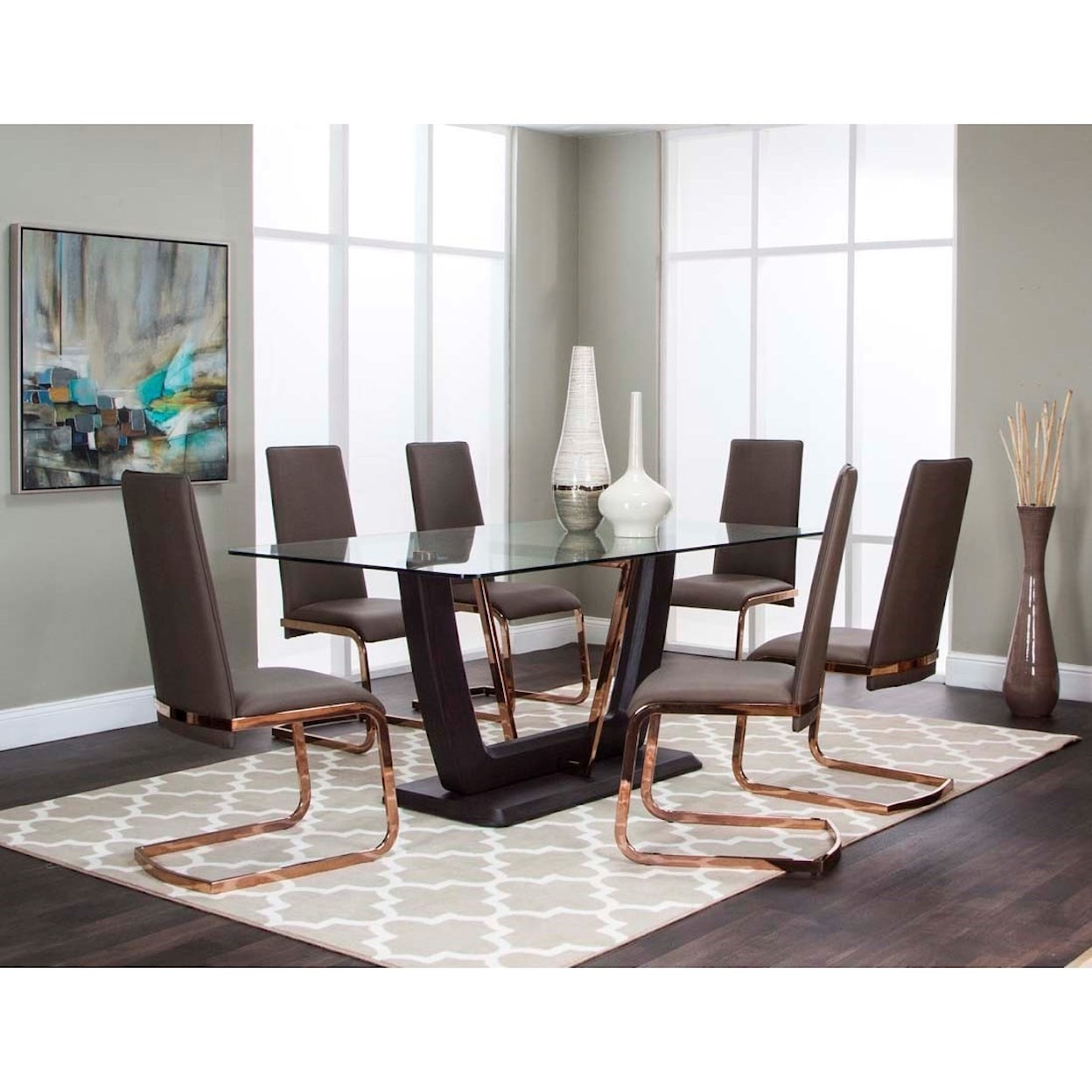 Cramco, Inc Bentley 7 Piece Dining Set