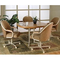 5 Piece Dining Table and Motion Chairs