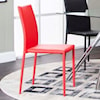 Cramco, Inc Capri Red Polyurethane Side Chair
