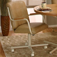 Swivel Arm Chair w/ Upholstery