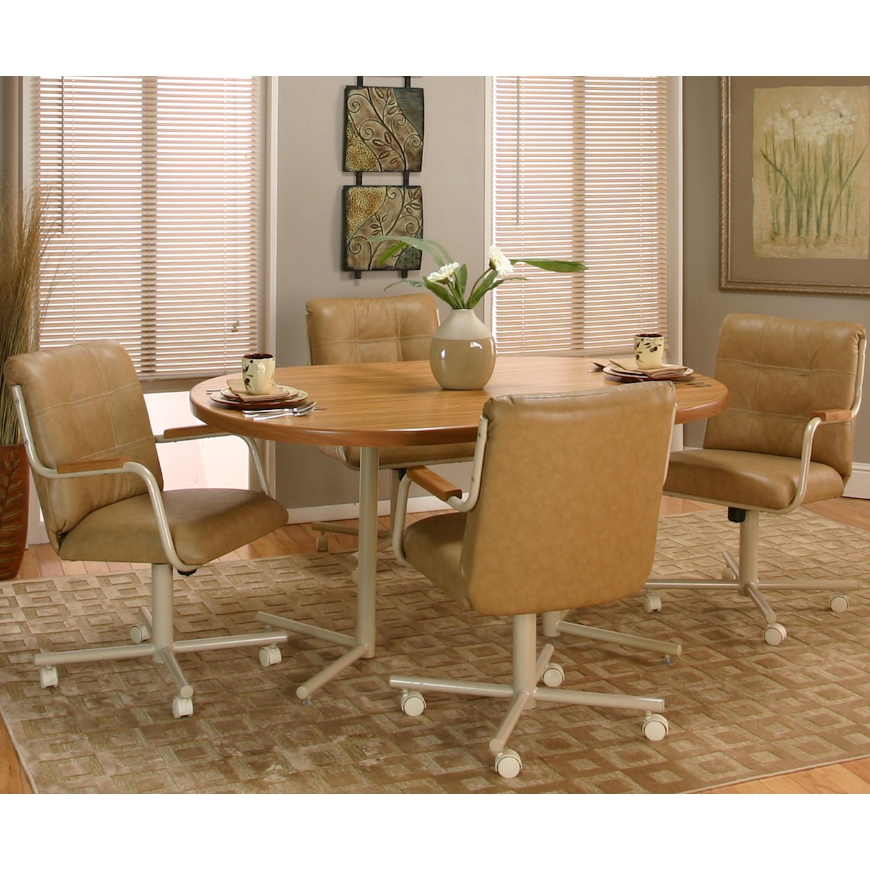 Cramco, Inc Cramco Motion - Carter  5pc Dining Room Group