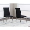 Cramco, Inc Classic Black/Stainless Steel Side Chair