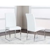 Cramco, Inc Classic White/Stainless Steel Side Chair