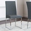 Cramco, Inc Classic Charcoal/Stainless Steel Side Chair