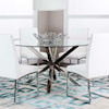 Cramco, Inc Classic 59" Round Glass Dining Table