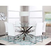 Cramco, Inc Classic 59" Round Glass Dining Table