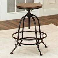 Counter Height Backless Swivel Stool