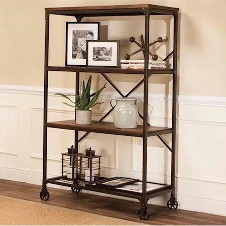 Wide Back Bookcase
