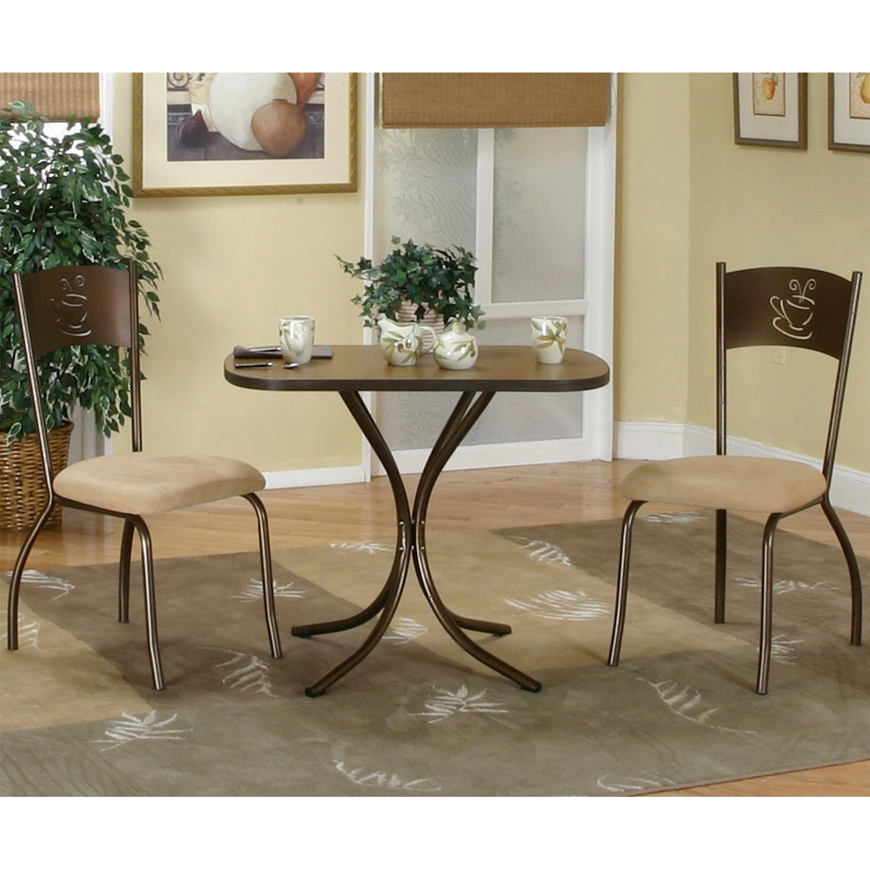 Cramco, Inc Cramco Dinettes - Java Rectangular Town Table and Chair Set