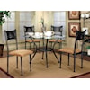 Cramco, Inc Cramco Trading Company - Maxwell Dining Side Chairs and Glass Top Table Set