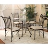 Cramco, Inc Denali 5 Piece Round Glass Table with Chairs