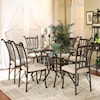 Cramco, Inc Denali 5 Piece Rectangular Glass Table with Chairs