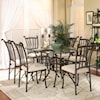 Cramco, Inc Denali 7 Piece Rectangular Glass Table with Chairs