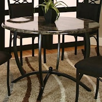 Round Table w/ Faux Marble Top